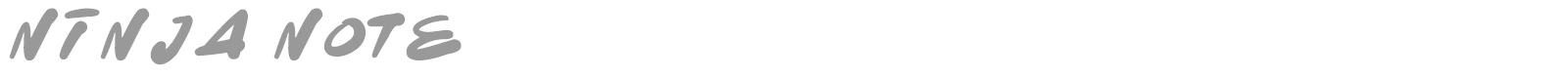 Ninja Note font preview